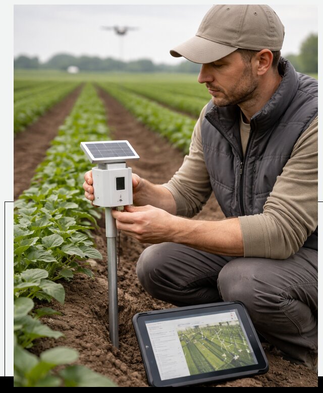 IoT мониторинг сельскохозяйственных полей и контроля в Карпинске